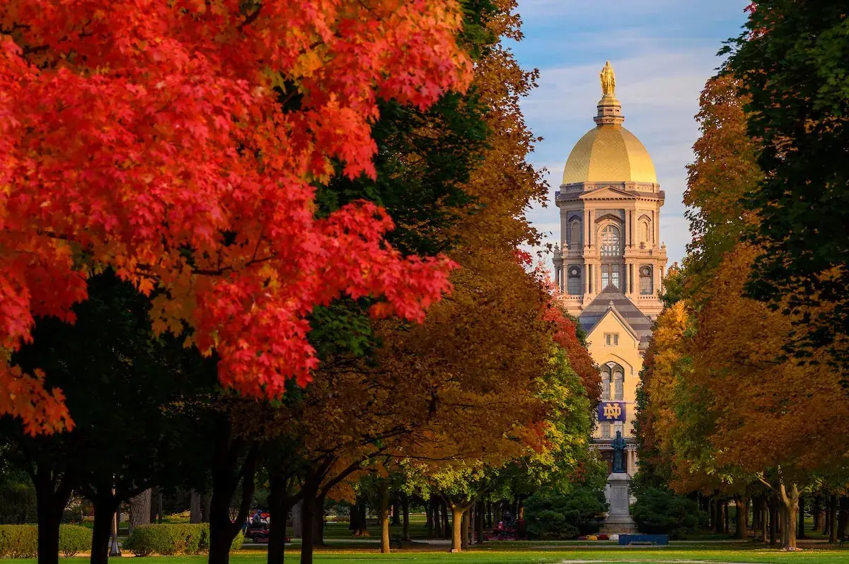 University of Notre Dame — 35 minutes from The Old Ruth in La Porte, Indiana